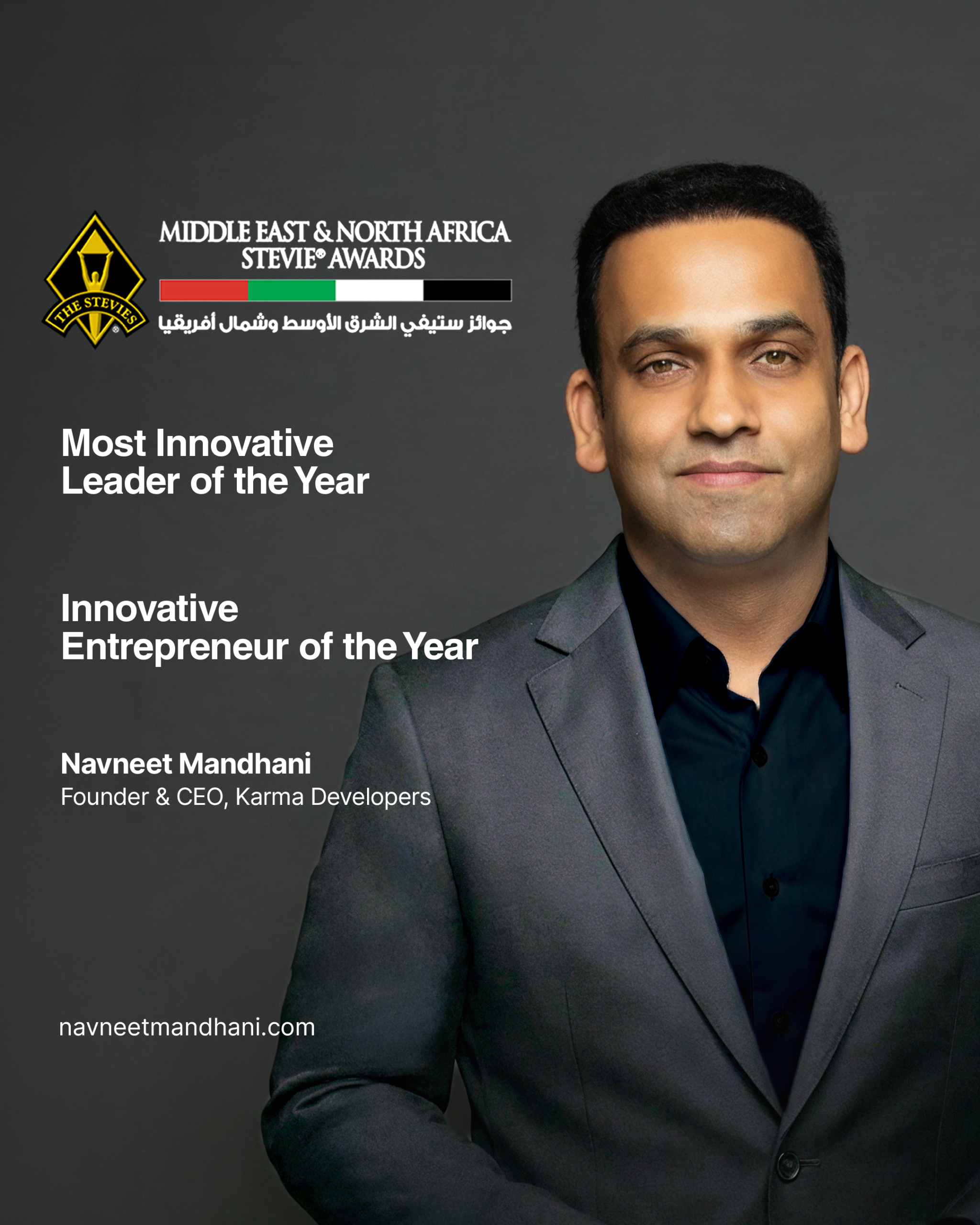 Navneet Mandhani Recognized at the 2026 MENA Stevie® Awards