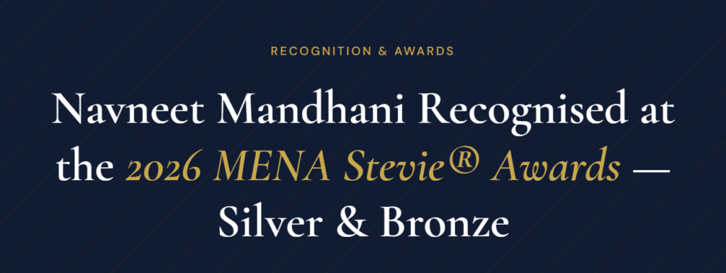 Recognized at the 2026 MENA Stevie® Awards