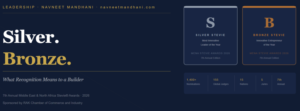 Silver and Bronze at the 2026 MENA Stevie Awards What Recognition Means to a Builder